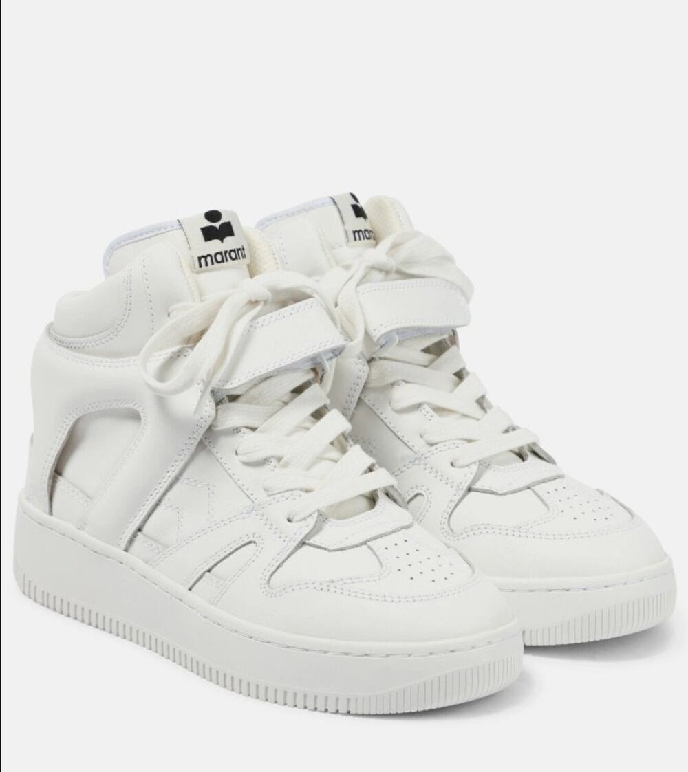 Isabel Marant Brooklee leather high-top sneakers US sz 5 NWOB $580